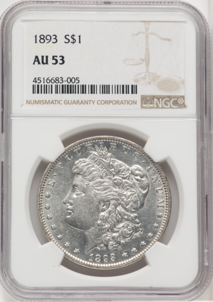 1893 S$1 Brown Label 53 NGC