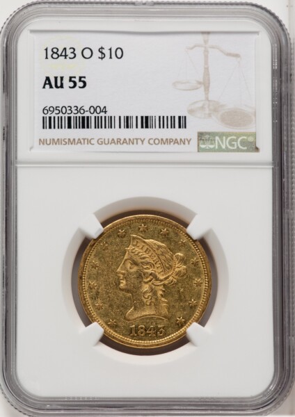 1843-O $10 55 NGC