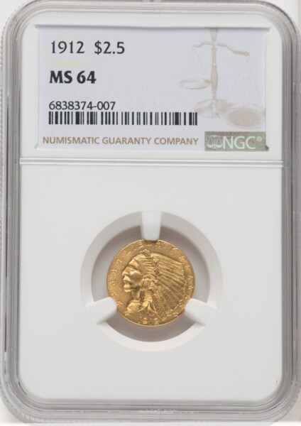 1912 $2 1/2 64 NGC