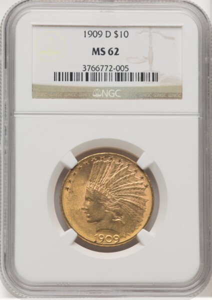 1909-D $10 62 NGC
