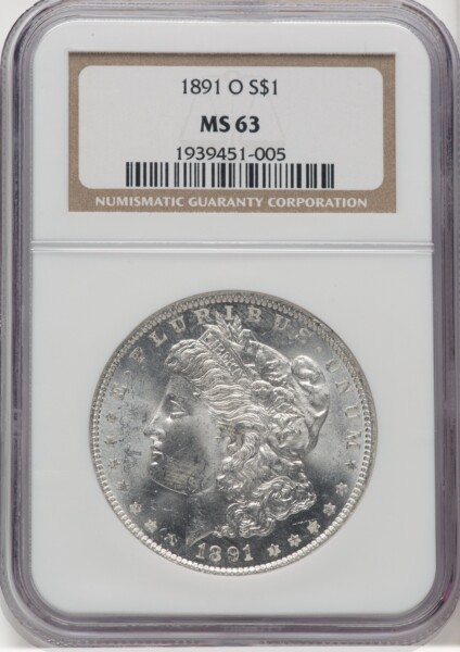 1891-O S$1 63 NGC