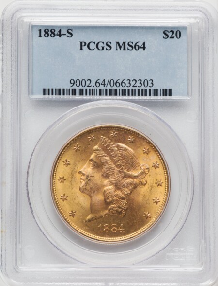 1884-S $20 64 PCGS