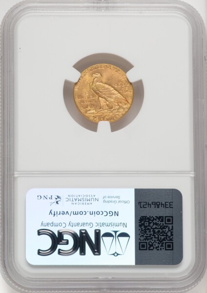 1927 $2 1/2 CAC 64 NGC