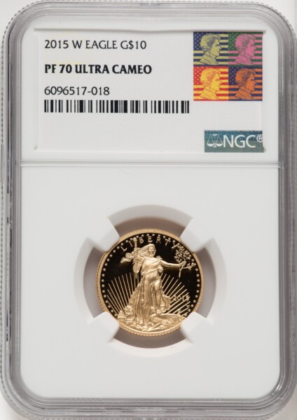 2015-W $10 Quarter-Ounce Gold Eagle, PR 70 NGC