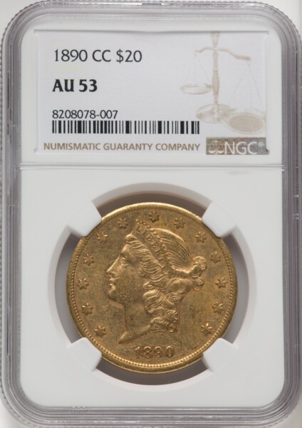 1890-CC $20 53 NGC