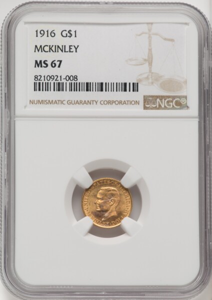 1916 G$1 McKinley 67 NGC