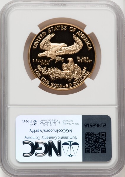 1997-W $50 One-Ounce Gold Eagle, DC 70 NGC