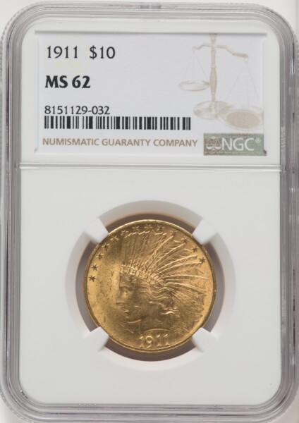 1911 $10 62 NGC