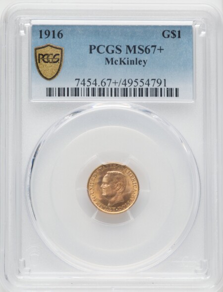 1916 G$1 McKinley PCGS Secure PCGS Plus 67 PCGS