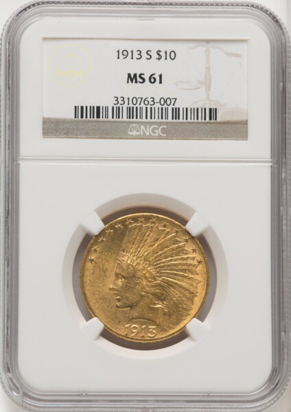 1913-S $10 61 NGC