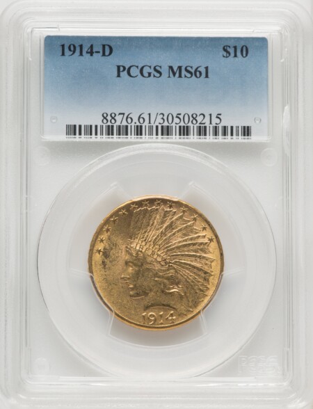 1914-D $10 61 PCGS