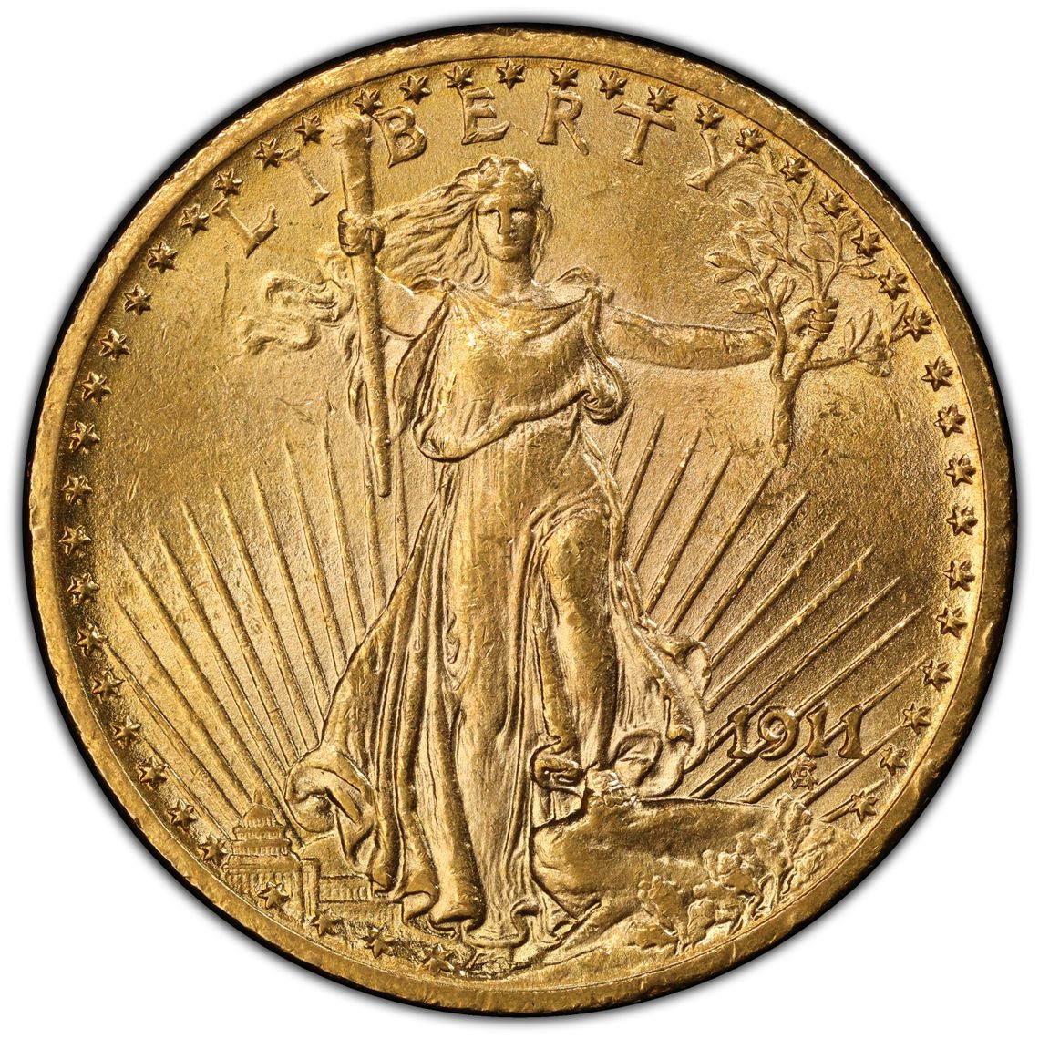 1911 $20 64 PCGS Secure