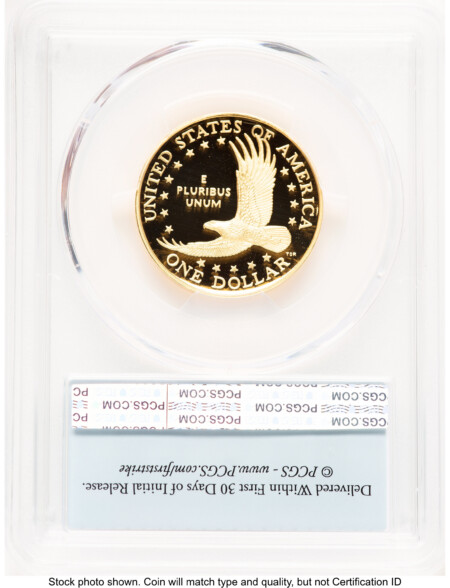 2025-W 1/2 oz Proof Gold Sacagawea 25th Anniversary FS Flag 70 PCGS