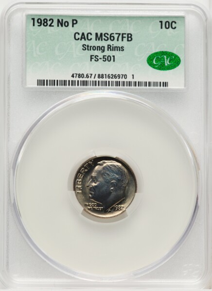 1982 10C No P , Strong , FS-501 , Full Bands 67 CACG