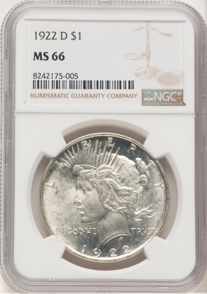 1922-D S$1 66 NGC
