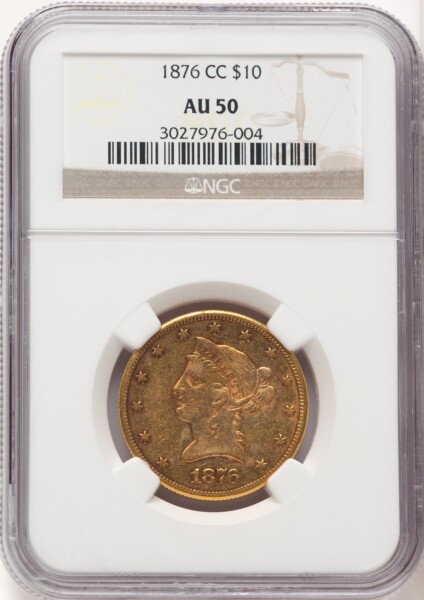 1876-CC $10 50 NGC