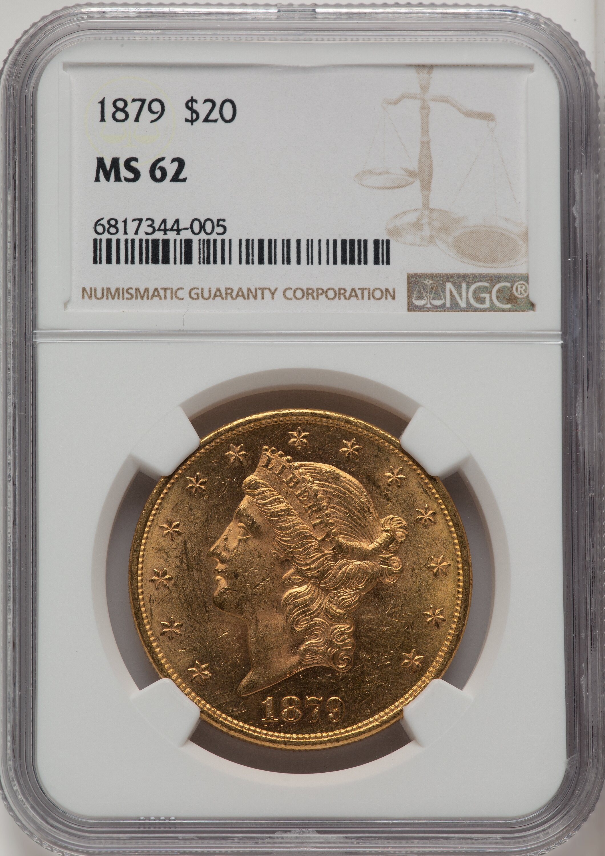 1879 $20 62 NGC
