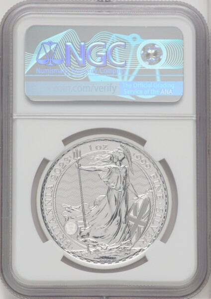 2023 G.B. S2 BRITANNIA-QE II OBVERSE 4TH TO LAST COIN STRUCK 69 NGC