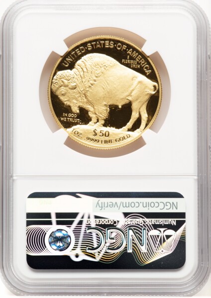 2019-W Proof Gold Buffalo 1 oz ER Blue 70 NGC