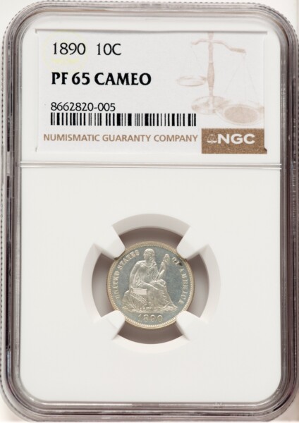 1890 10C, CA 65 NGC