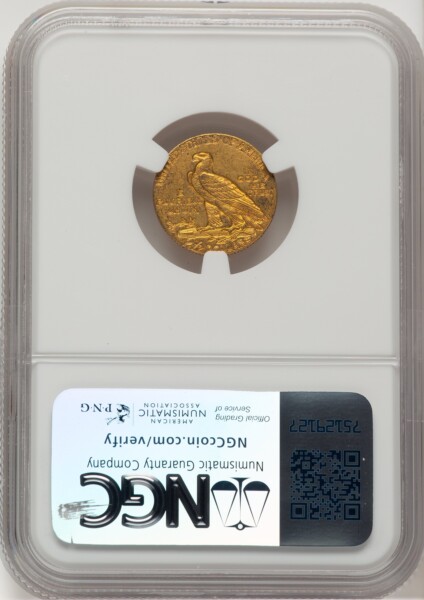 1911-D $2 1/2 58 NGC