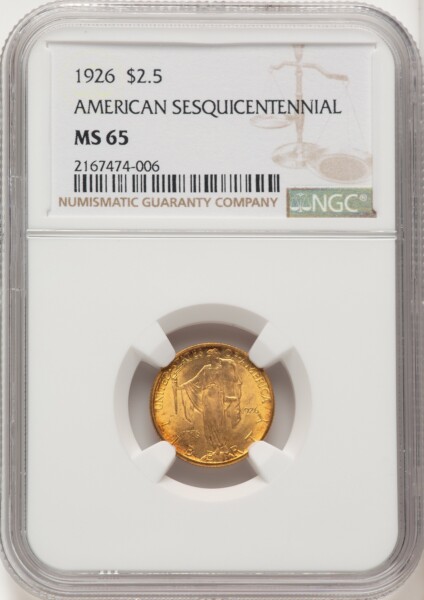 1926 $2 1/2 SESQUI 65 NGC
