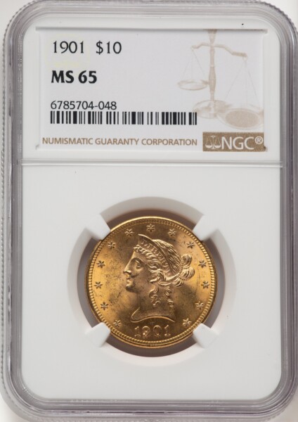 1901 $10 65 NGC