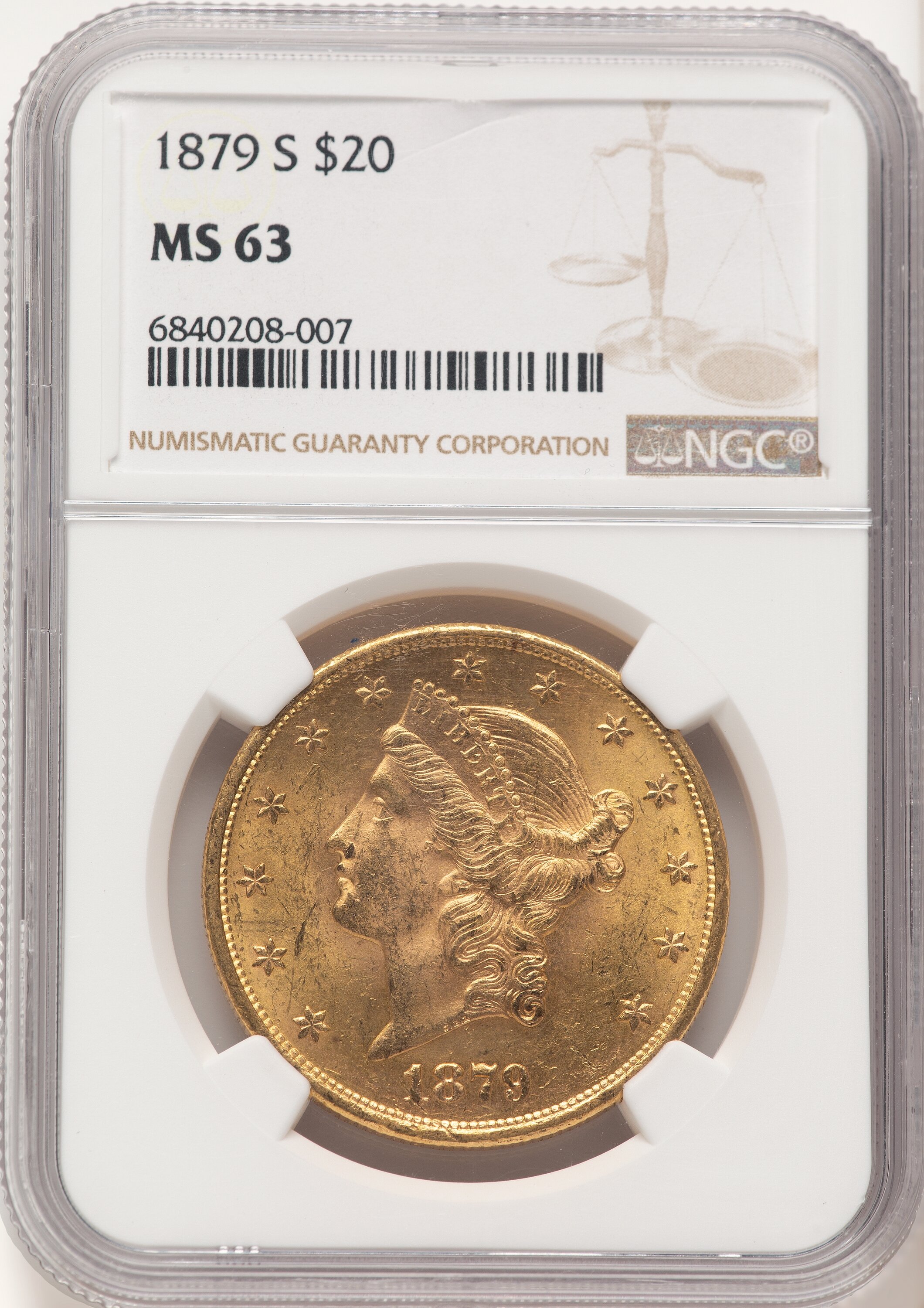 1879-S $20 63 NGC