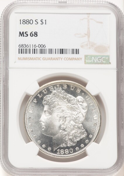 1880-S S$1 68 NGC