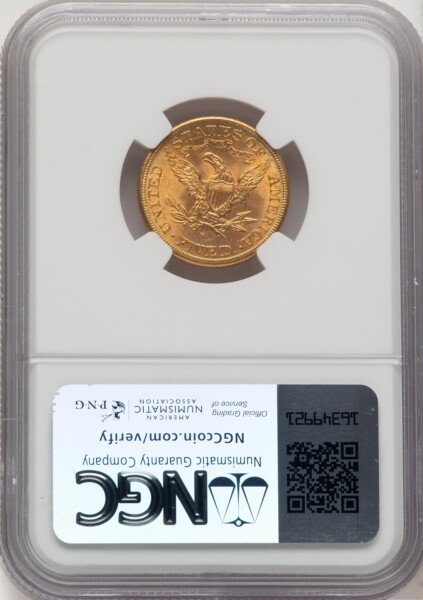 1885-S $5 67 NGC