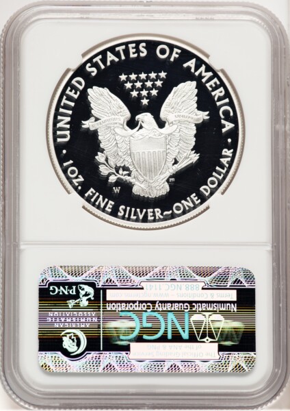 2013-W Proof Silver Eagle 1 oz ER West Point Star Label 70 NGC