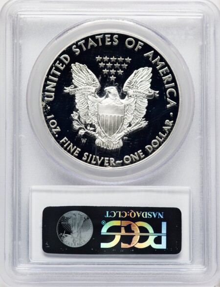 2012-W Proof Silver Eagle 1 oz Blue Gradient 70 PCGS