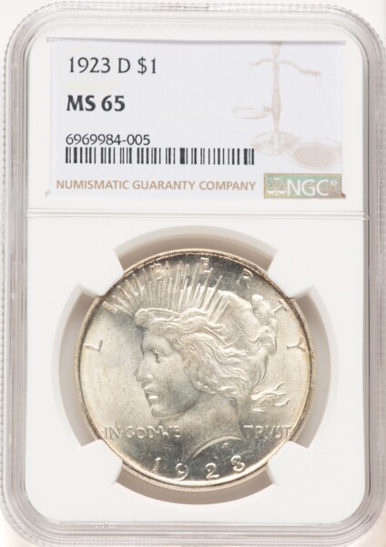 1923-D S$1 65 NGC