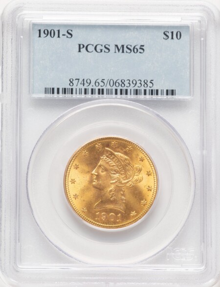 1901-S $10 65 PCGS