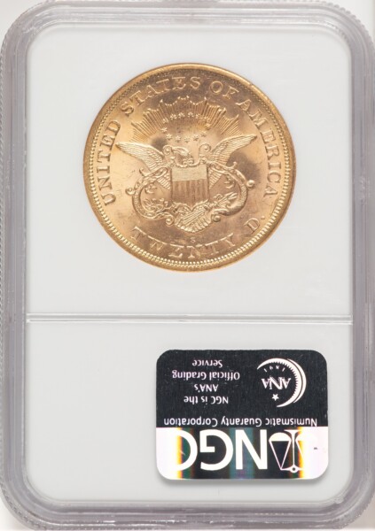 1865-S $20 63 NGC