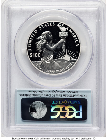 2014-W Proof Platinum Eagle 1 oz FS Flag 70 PCGS