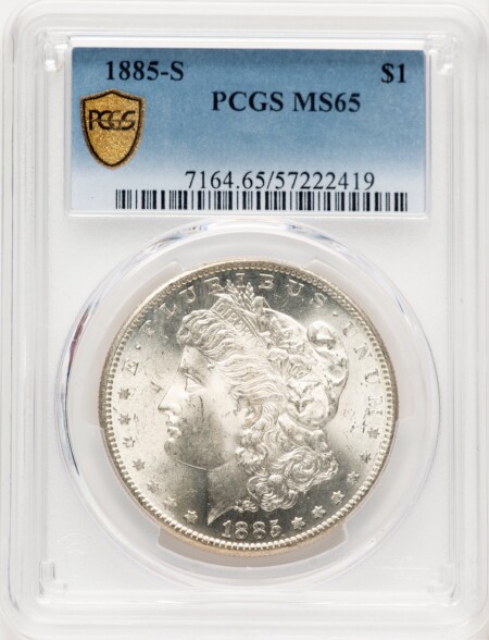 1885-S S$1 PCGS Secure 65 PCGS