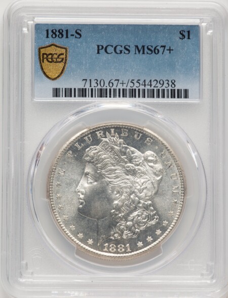 1881-S S$1 PCGS Secure PCGS Plus 67 PCGS
