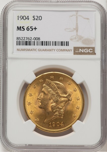 1904 $20 Liberty NGC Plus 65 NGC