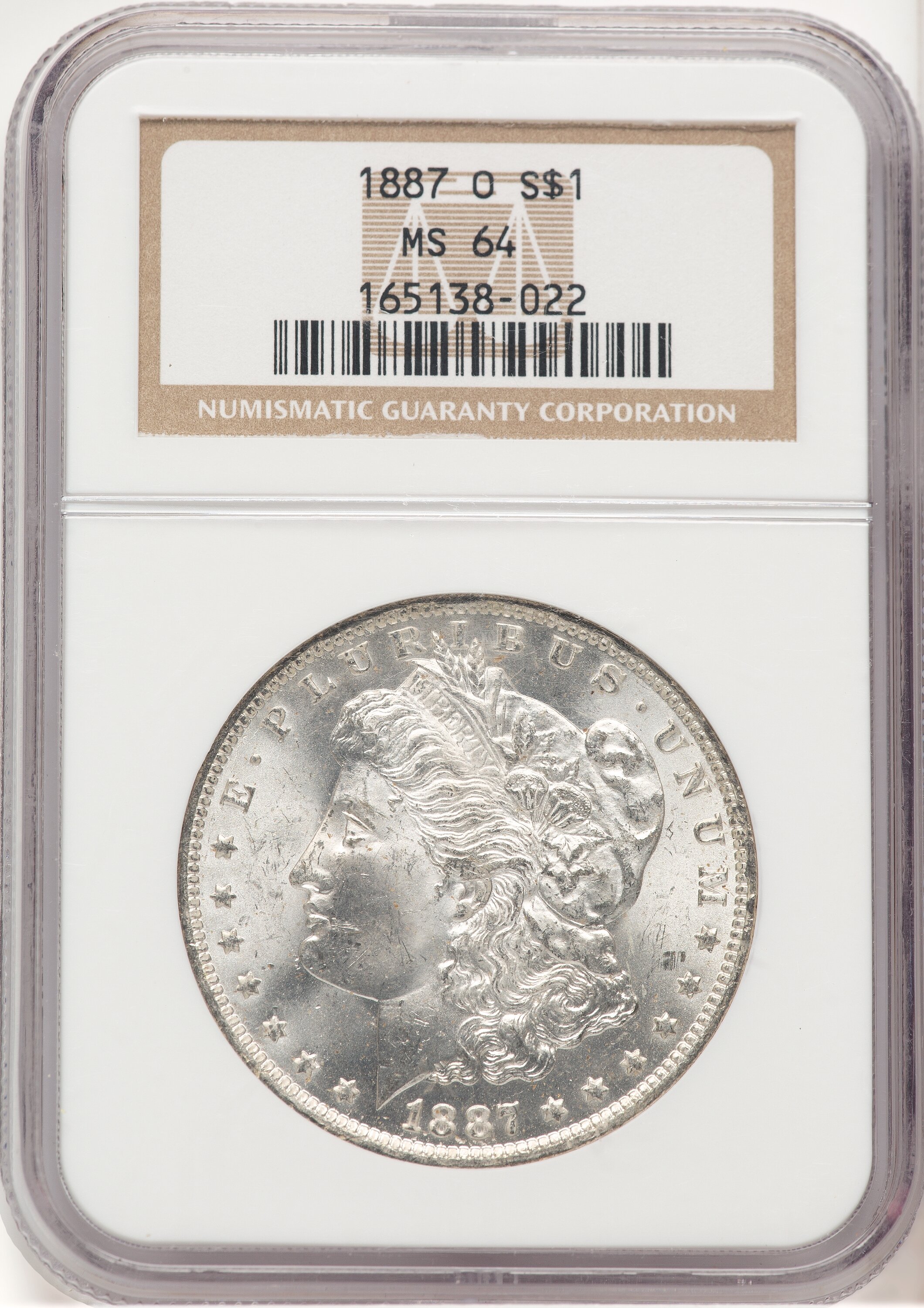 1887-O S$1 64 NGC