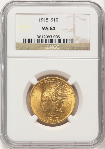 1915 $10 64 NGC