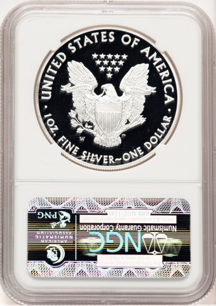 2013-W Proof Silver Eagle 1 oz FR Eagle Label 70 NGC