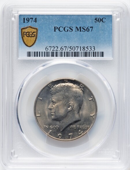 1974 50C PCGS Secure 67 PCGS