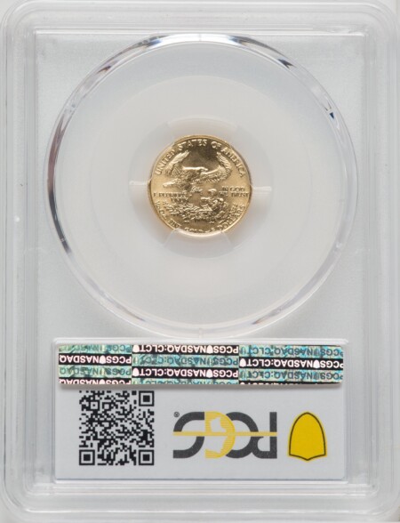 1987 $5 Tenth-Ounce Gold Eagle, MS 70 PCGS