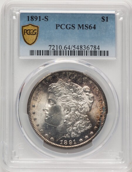 1891-S S$1 PCGS Secure 64 PCGS