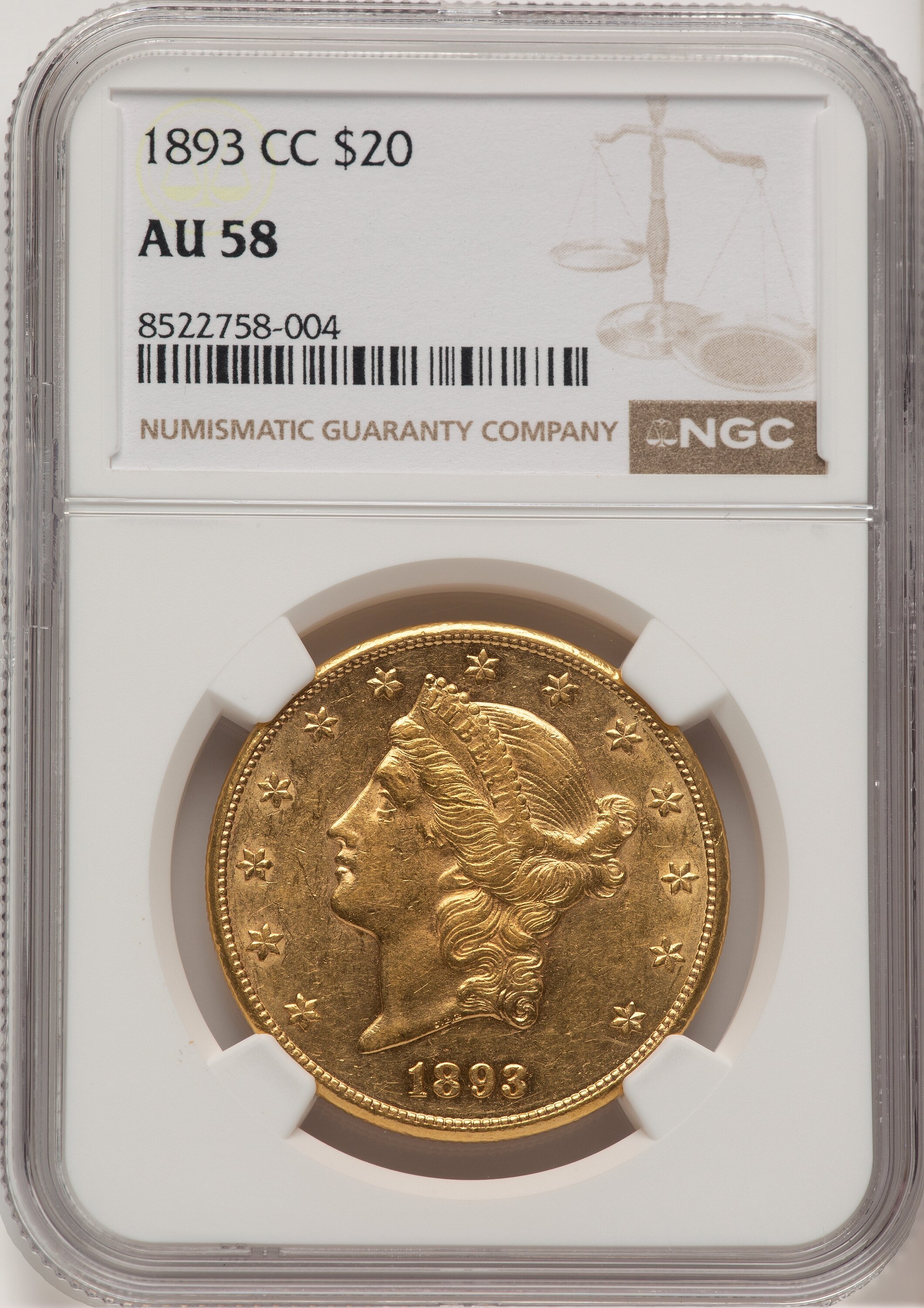 1893-CC $20 58 NGC