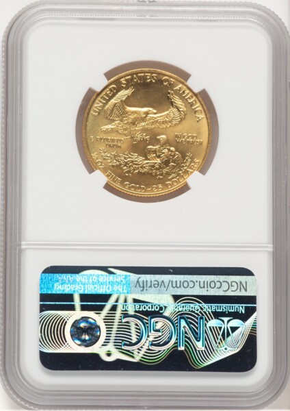 1990 Gold Eagle 1/2 oz Brown Label 69 NGC