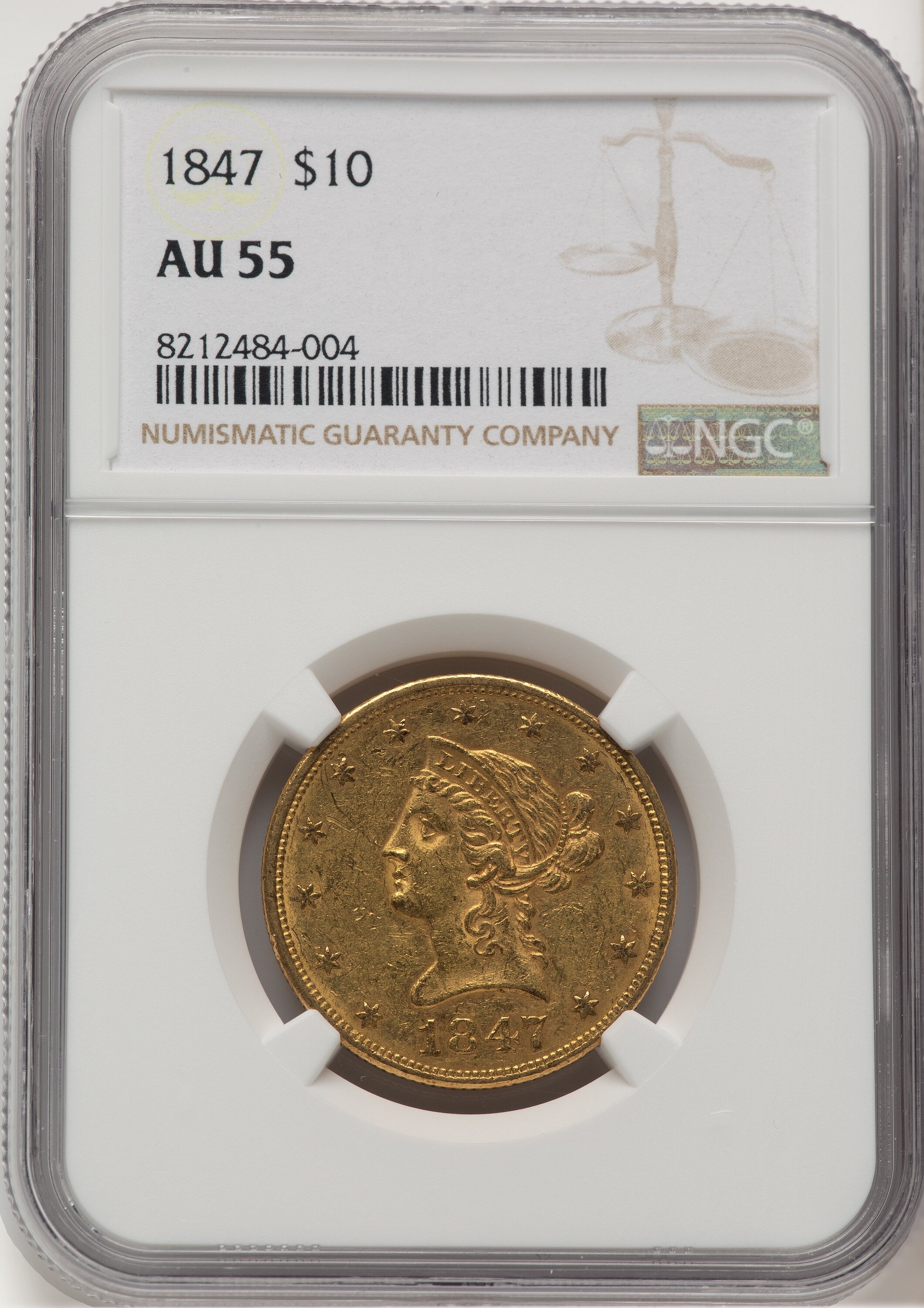 1847 $10 55 NGC