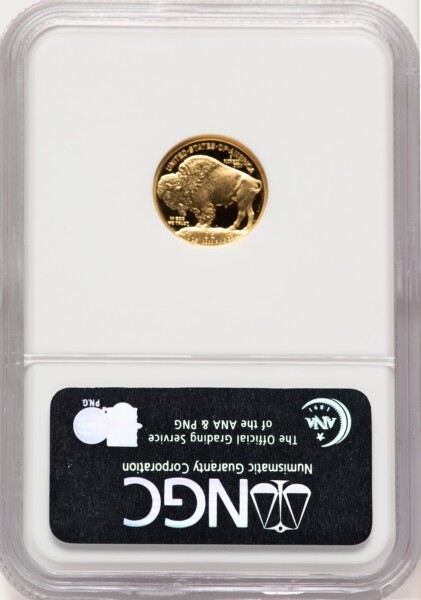 2008-W Proof Gold Buffalo 1/10 oz ER Blue 70 NGC