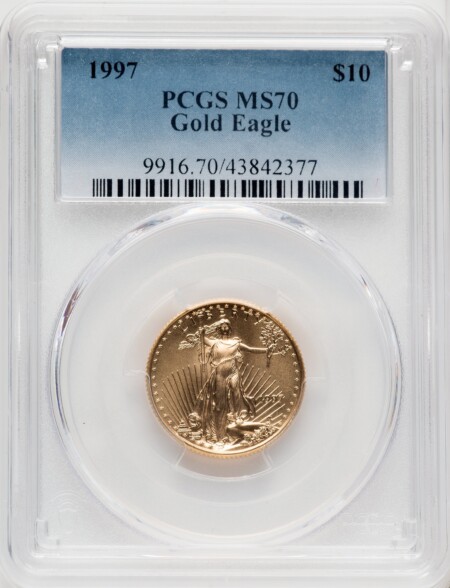1997 $10 Quarter-Ounce Gold Eagle, MS 70 PCGS